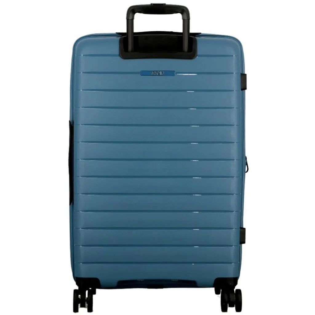 Jump 4-Rollen Koffer|Hartgepäck<Striper 4 Rollen Trolley 68 cm mit Dehnfalte blue
