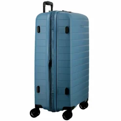 Jump 4-Rollen Koffer|Hartgepäck<Striper 4 Rollen Trolley 77 cm mit Dehnfalte blue
