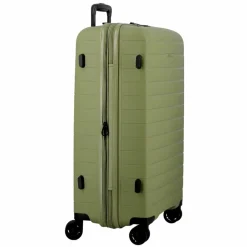 Jump 4-Rollen Koffer|Hartgepäck<Striper 4 Rollen Trolley 68 cm mit Dehnfalte light green