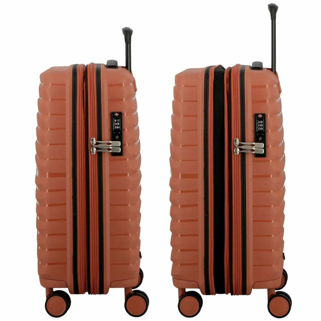 Sale Jump Xwave 4 Rollen Kabinentrolley 55 cm mit Dehnfalte brique