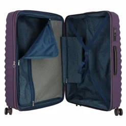 Jump Hartgepäck|4-Rollen Koffer<Xwave 4 Rollen Trolley 76 cm mit Dehnfalte violet