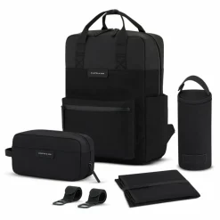 New Kapten & Son Bergen Wickelrucksack Set 4 tlg. Laptopfach all black