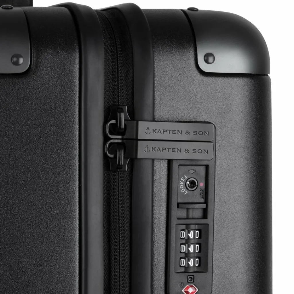 Best Kapten & Son Heathrow 4 Rollen Kabinentrolley 55 cm all black