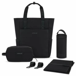 Kapten & Son Wickelrucksäcke<Lindby Wickeltaschenset 4 tlg. Laptopfach all black