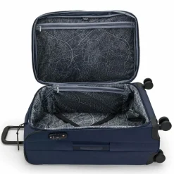 Hot Kipling Basic New Youri Spin 4 Rollen Trolley M 68 cm mit Dehnfalte blue bleu 2