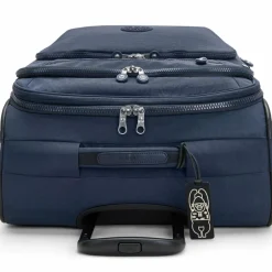 Hot Kipling Basic New Youri Spin 4 Rollen Trolley M 68 cm mit Dehnfalte blue bleu 2