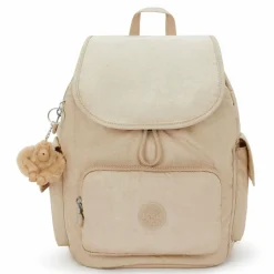 Clearance Kipling Basic Plus City Pack City Rucksack 33.5 cm sparkled beige