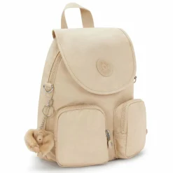 Sale Kipling Basic Plus Firefly Up City Rucksack 31 cm sparkled beige