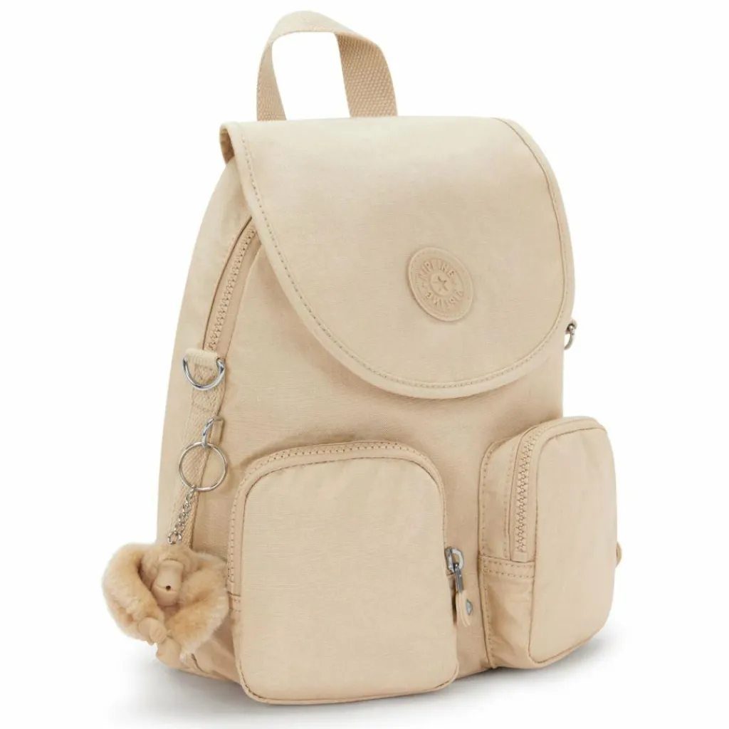 Sale Kipling Basic Plus Firefly Up City Rucksack 31 cm sparkled beige