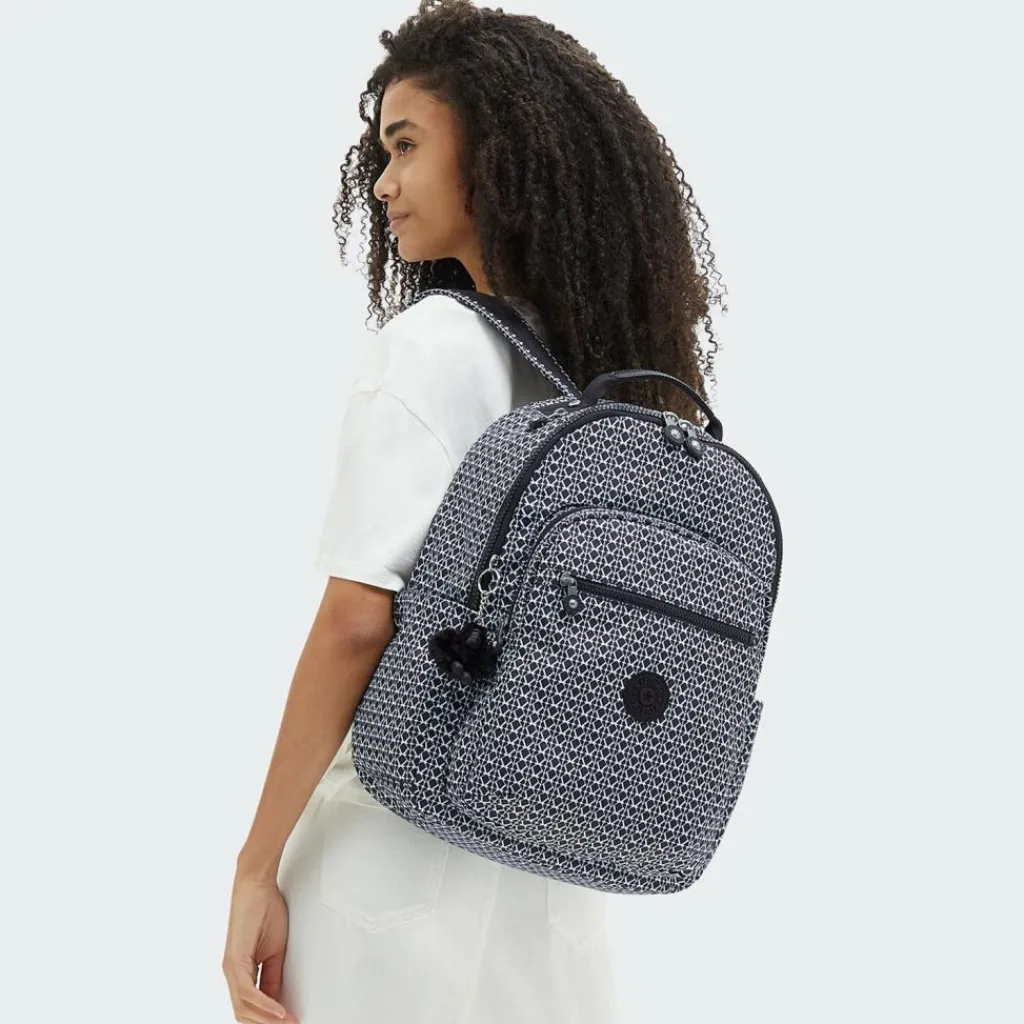 Kipling Daypacks<Basic Prt Seoul Daypack 44 cm Laptopfach signature print