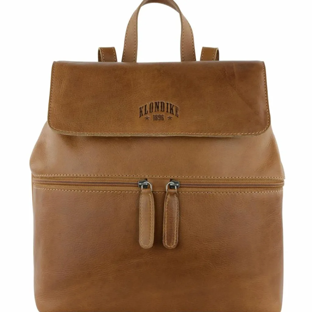 Clearance Klondike 1896 Gold Mike City Rucksack Leder 30 cm cognac