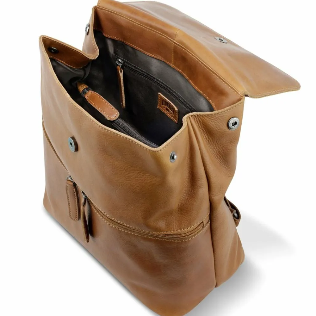 Clearance Klondike 1896 Gold Mike City Rucksack Leder 30 cm cognac