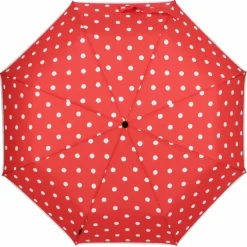 Outlet Knirps T.200 Duomatic Taschenschirm 28 cm dot art red