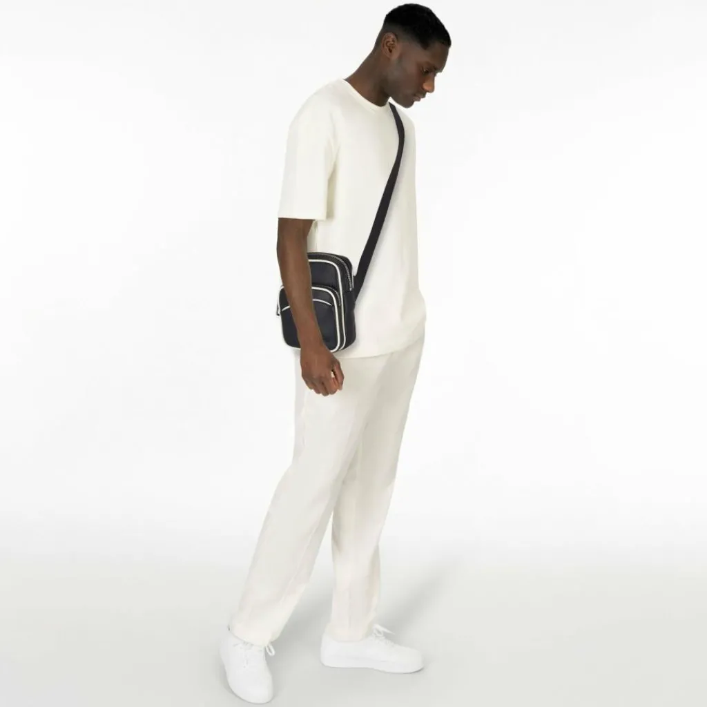 New Lacoste Angy Umhängetasche Leder 14 cm abimes farine