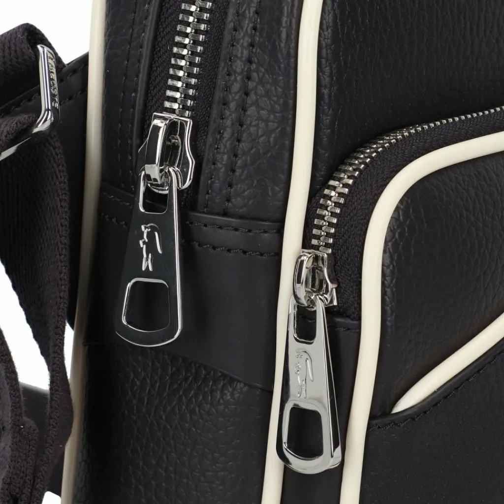 New Lacoste Angy Umhängetasche Leder 14 cm abimes farine