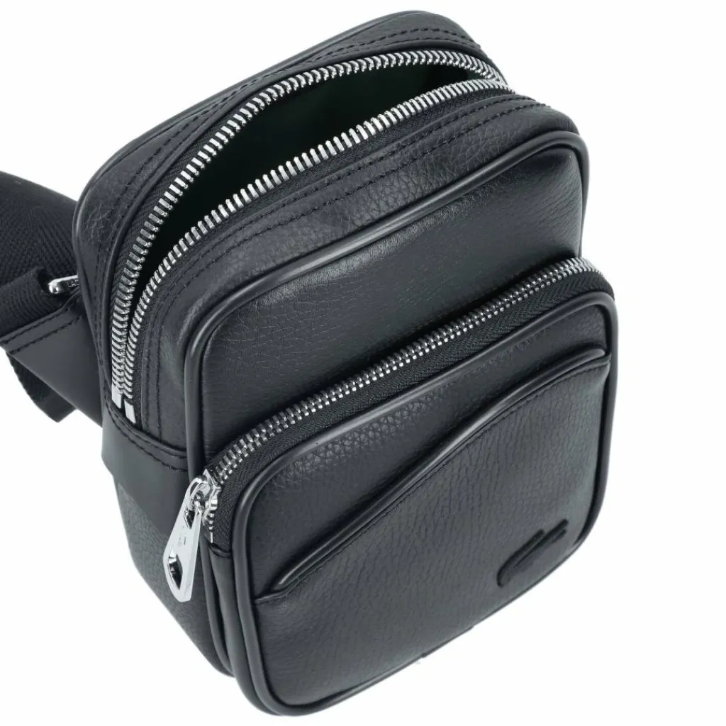 Discount Lacoste Angy Umhängetasche Leder 14 cm noir