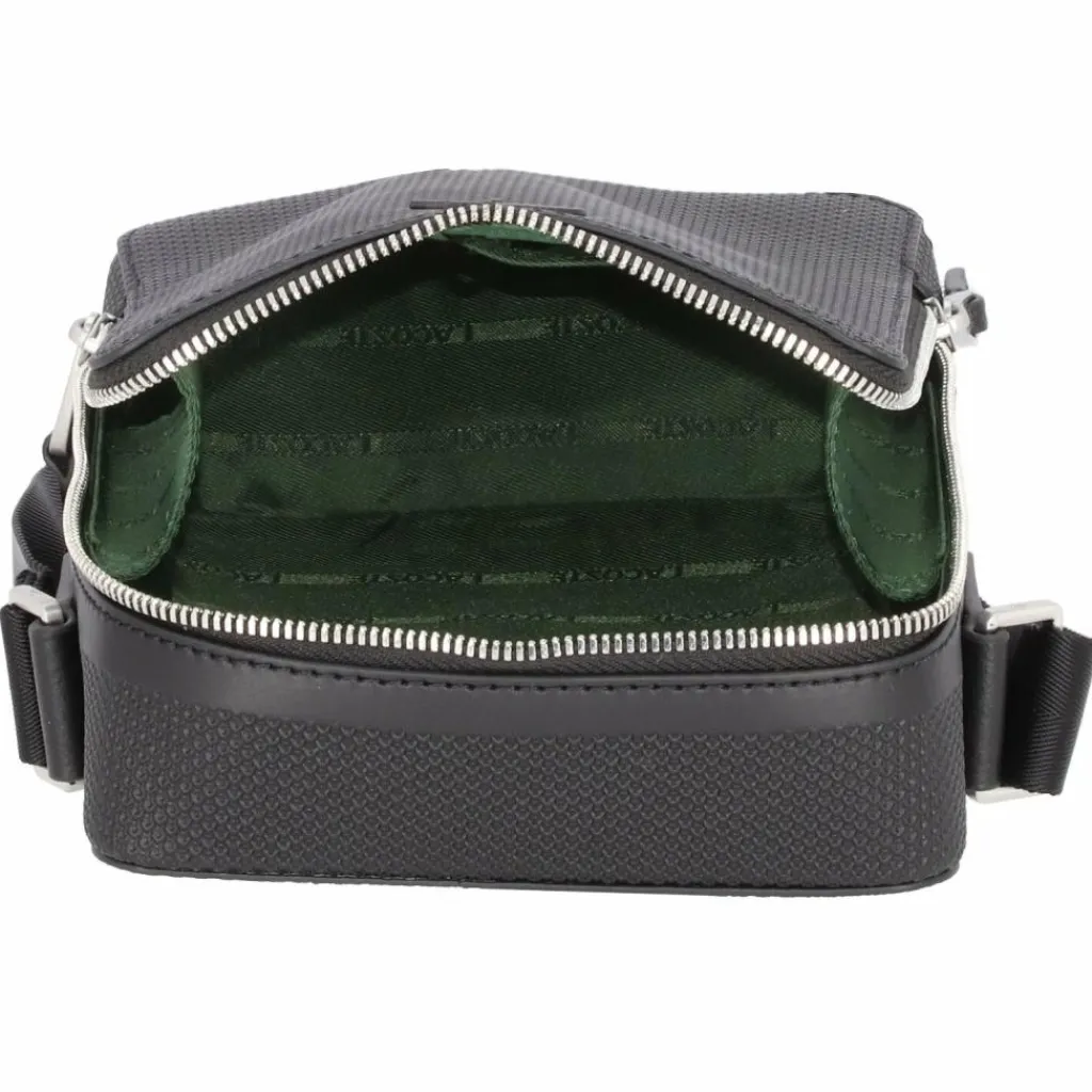 Clearance Lacoste Chantaco Umhängetasche Leder 17 cm noir