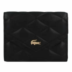Lacoste Damengeldbörsen Querformat<Core Essentials Crocodelle Geldbörse Leder 11.5 cm noir