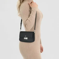 Hot Lacoste Core Essentials Daily City Umhängetasche 21.5 cm noir