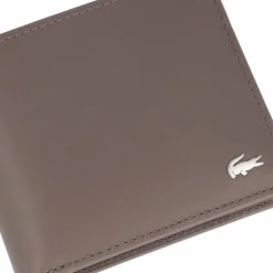 Outlet Lacoste Core Essentials FG Geldbörse Leder 11 cm morel