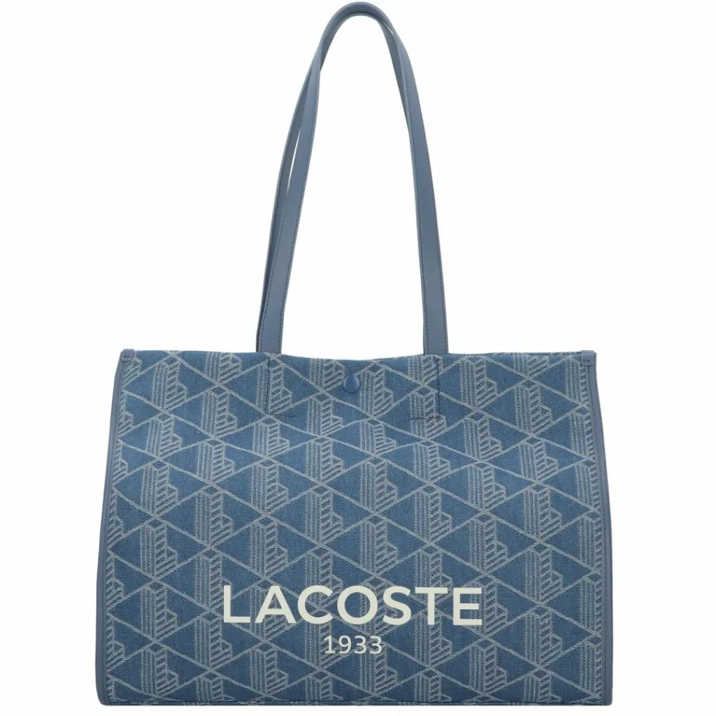 New Lacoste Heritage Jacquard Shopper Tasche 40 cm mono jacquard denim