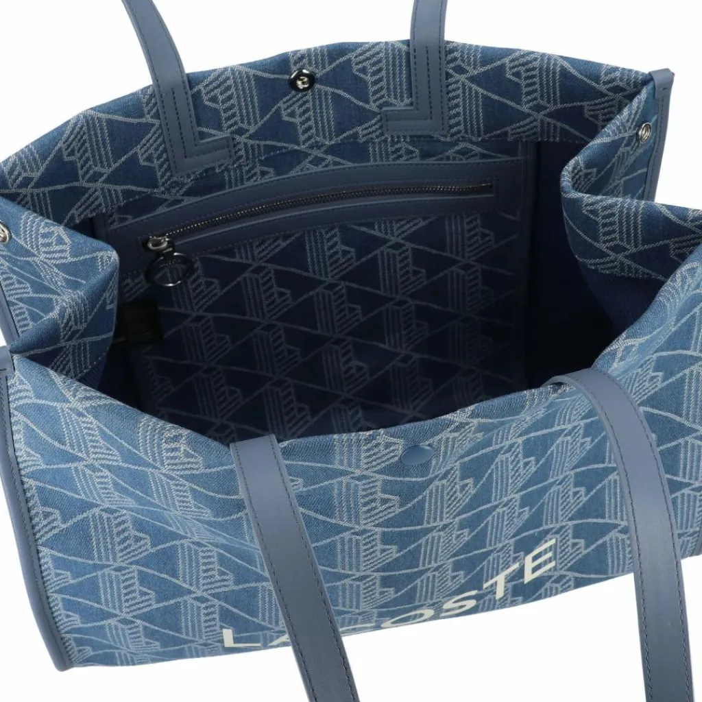 New Lacoste Heritage Jacquard Shopper Tasche 40 cm mono jacquard denim