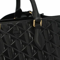 Discount Lacoste Maheki Shopper Tasche Leder 43 cm noir