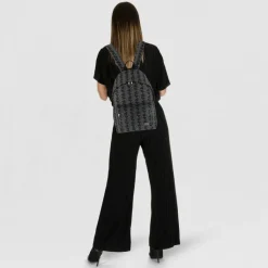 Lacoste Monogram Neocroc Daypack 43 cm Laptopfach mono jacquard denim noir