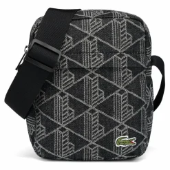 Lacoste Umhängetaschen|Mini Bags<Monogram Neocroc Umhängetasche 16 cm mono jacquard denim noir