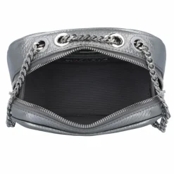 Best Lacoste Origin Croc Umhängetasche Leder 16 cm gunmetal