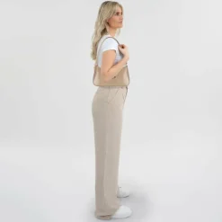 Lancaster Henkeltaschen|Schultertaschen<Gelato Ily Schultertasche Leder 29 cm taupe