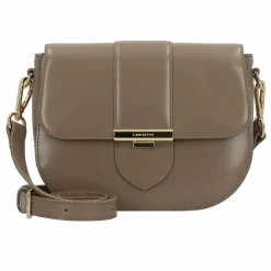 New Lancaster Gelato Ily Umhängetasche Leder 22 cm taupe
