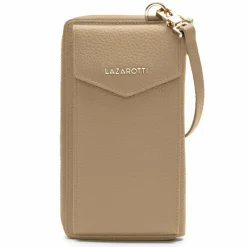 Outlet Lazarotti Bologna Leather Handytasche Leder 11 cm sand