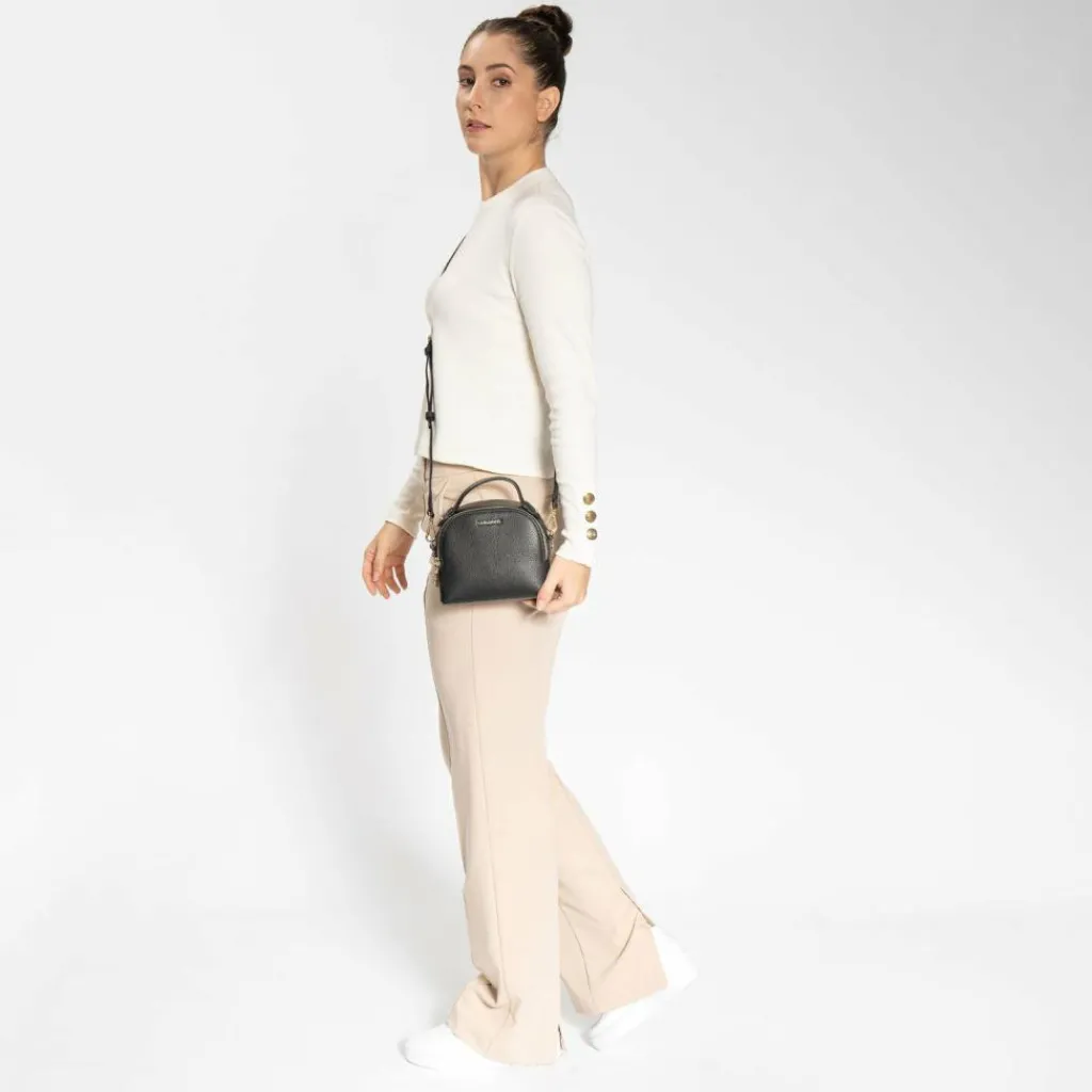 Lazarotti Henkeltaschen<Bologna Leather Handtasche Leder 17 cm black