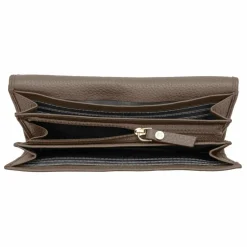 Lazarotti Damengeldbörsen Querformat<Bologna Leather Geldbörse Leder 19 cm taupe