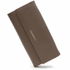 Lazarotti Damengeldbörsen Querformat<Bologna Leather Geldbörse Leder 19 cm taupe