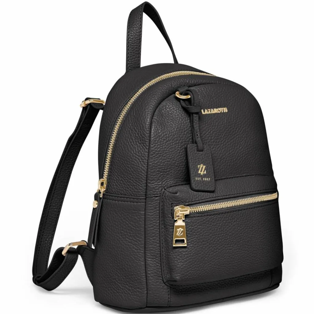 Clearance Lazarotti Bologna Leather City Rucksack Leder 27 cm black