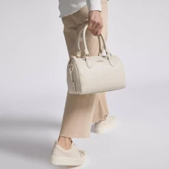 Clearance Lazarotti Bologna Leather Handtasche Leder 26 cm cream