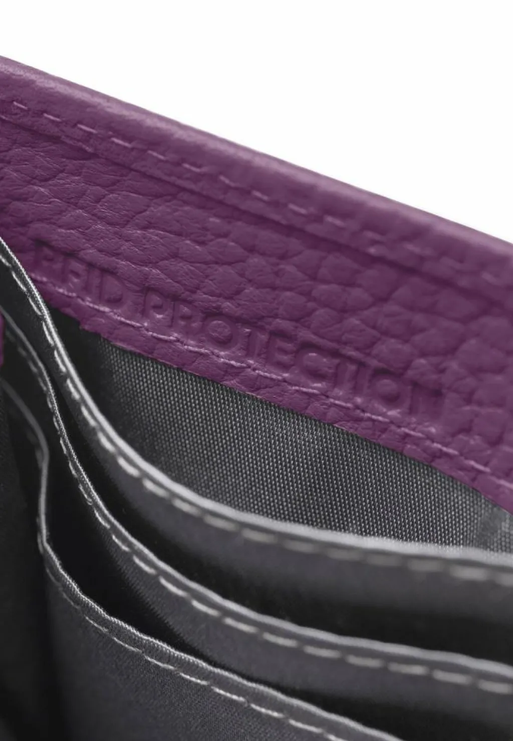 Sale Lazarotti Bologna Leather Geldbörse Leder 19 cm purple