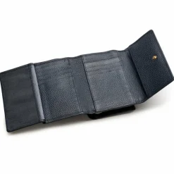 Lazarotti Damengeldbörsen Querformat<Bologna Leather Geldbörse Leder 14 cm navy