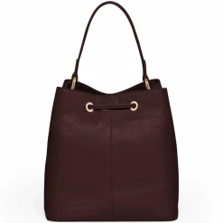 Lazarotti Schultertaschen|Henkeltaschen<Bologna Leather Beuteltasche Leder 25 cm burgundy