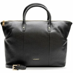 New Lazarotti Bologna Leather Shopper Tasche Leder 36 cm black