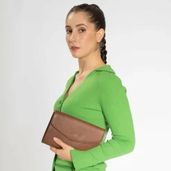 Lazarotti Bologna Leather Clutch Tasche Leder 23 cm