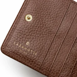 Sale Lazarotti Bologna Leather Geldbörse Leder 10 cm brown