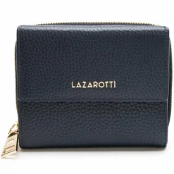 Online Lazarotti Bologna Leather Geldbörse Leder 12 cm navy