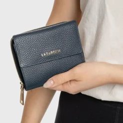 Online Lazarotti Bologna Leather Geldbörse Leder 12 cm navy