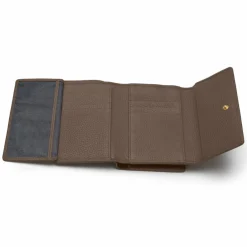 Lazarotti Damengeldbörsen Querformat<Bologna Leather Geldbörse Leder 14 cm taupe