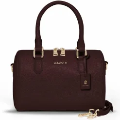 Lazarotti Henkeltaschen<Bologna Leather Handtasche Leder 26 cm burgundy
