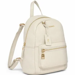 Sale Lazarotti Bologna Leather City Rucksack Leder 27 cm cream