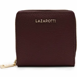 Lazarotti Damengeldbörsen Querformat<Bologna Leather Geldbörse Leder 10 cm burgundy